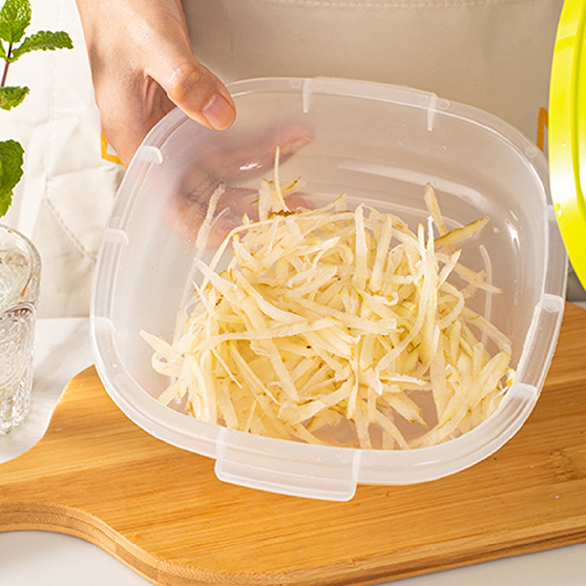 Box Grater with Catch Container, 3-in-1 Stainless Steel Shredder and Peeler - Image 5