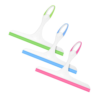 Silicone Squeegee Set of 3, 10-Inch Blade, for Windows, Counters and Shower Glass