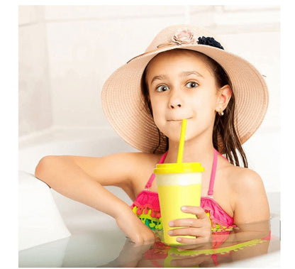 Colour-Changing Plastic Tumblers with Lids and Straws, 12 oz, Set of 10 - Image 2