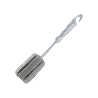 Long-Handle Sponge Bottle and Cup Brush, 9.8 Inches, for Pitchers and Glasses