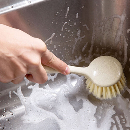 Long-Handle Dish and Pan Scrub Brush, 9.45 Inches, Set of 2 - Image 4