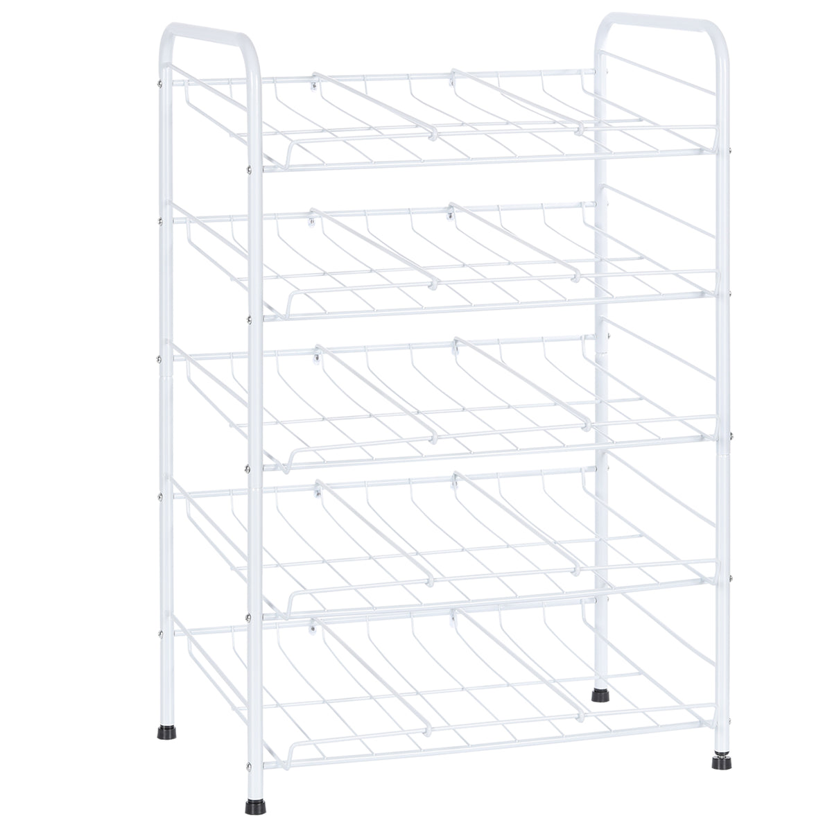 Five-Tier Can Rack Organizer for Pantry, 60-Can Capacity with Adjustable Dividers