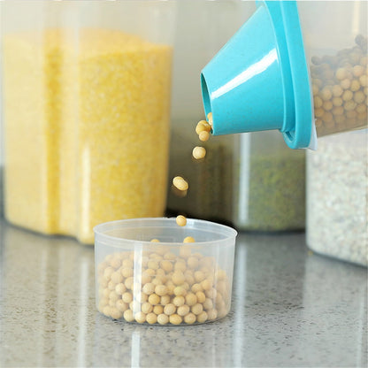 Cereal and Dry Food Dispenser with Measuring Lid, Leak-Proof, Pink - Image 2
