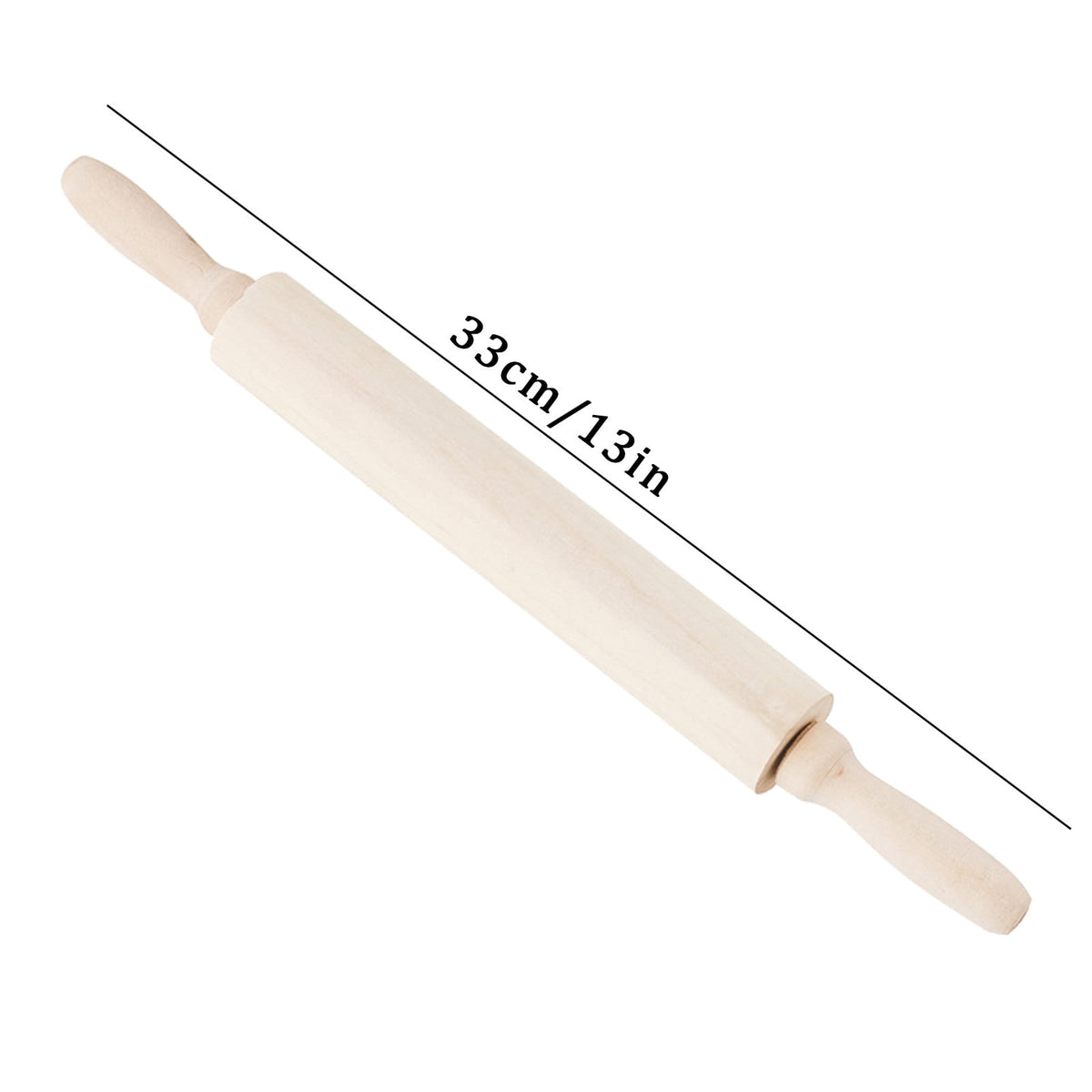 Solid Wood Rolling Pin for Dumplings, Pastry and Cookie Dough - Image 3