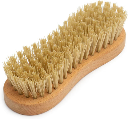 Heavy-Duty Fibre Scrub Brush with Wooden Handle, Peanut Shape, Pack of 2 - Image 6