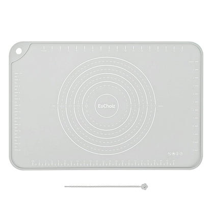 Non-Slip Silicone Pastry Mat, 20 x 16 Inches, with Measurements and Raised Edge
