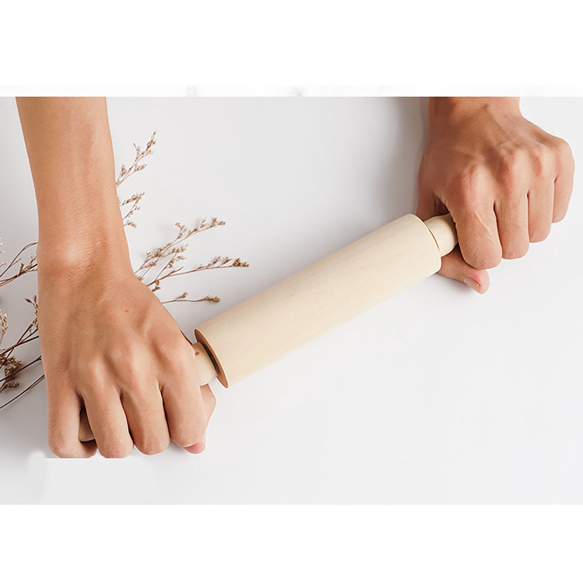 Solid Wood Rolling Pin for Dumplings, Pastry and Cookie Dough - Image 5