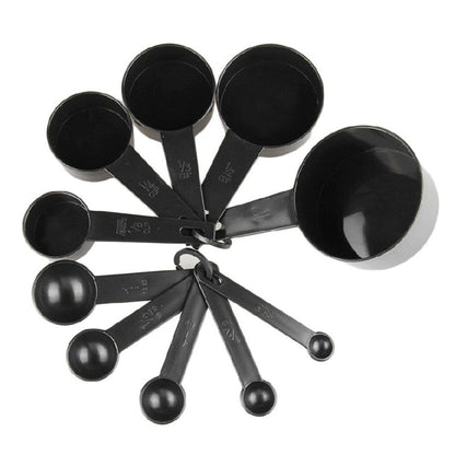 Nesting Measuring Cup and Spoon Set, 10 Pieces, BPA-Free Plastic - Image 4