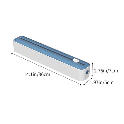 Magnetic Wrap Dispenser with Slide Cutter for Cling Film, Foil and Parchment, Black - Image 2