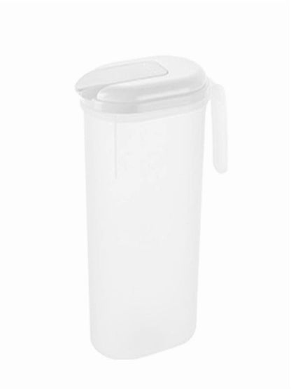 Fridge Door Water Pitcher with Lid, 2 Quart (64 oz), Leak-Proof, White