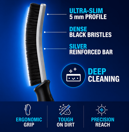 Household Cleaning Brush Set of 6 with Long-Handle Scrubber and Grout Brushes - Image 6