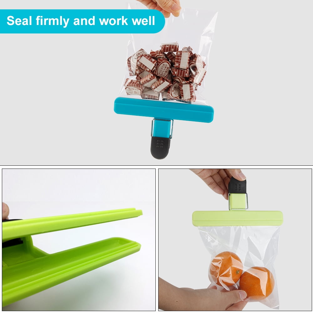 Bag Sealing Clips for Snacks and Pantry Bags, Assorted Sizes and Colours, Set of 9 - Image 3