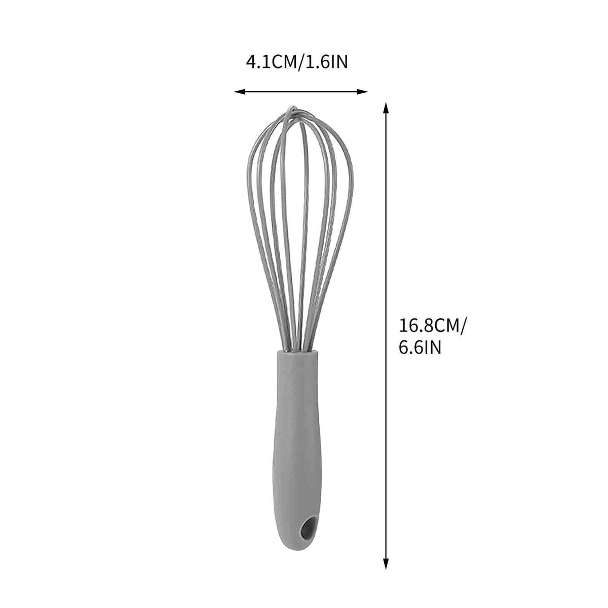 Mini Silicone Balloon Whisk, 6-Inch, for Eggs, Sauces and Frothing Milk - Image 2